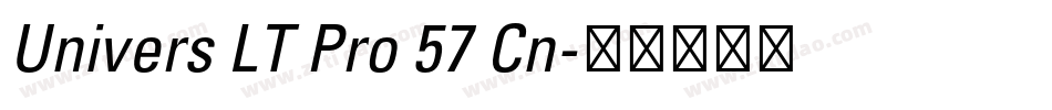 Univers LT Pro 57 Cn字体转换